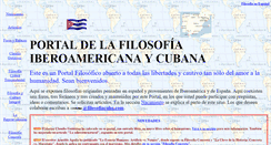 Desktop Screenshot of filosofiacuba.com